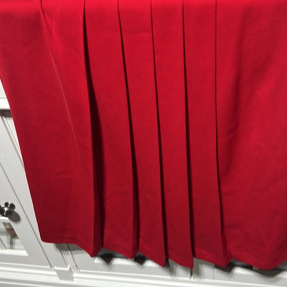 Vintage | size 8 | Red | Cynthia Howie | Pleated | A-line skirt - Picture 7 of 16